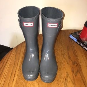 Grey Short Hunter Boots